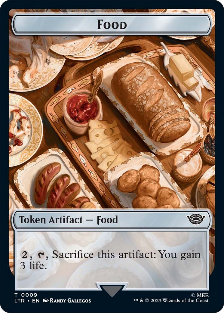 Food (09) // Human Soldier (01) Double-Sided Token [The Lord of the Rings: Tales of Middle-Earth Tokens] | Gate City Games LLC