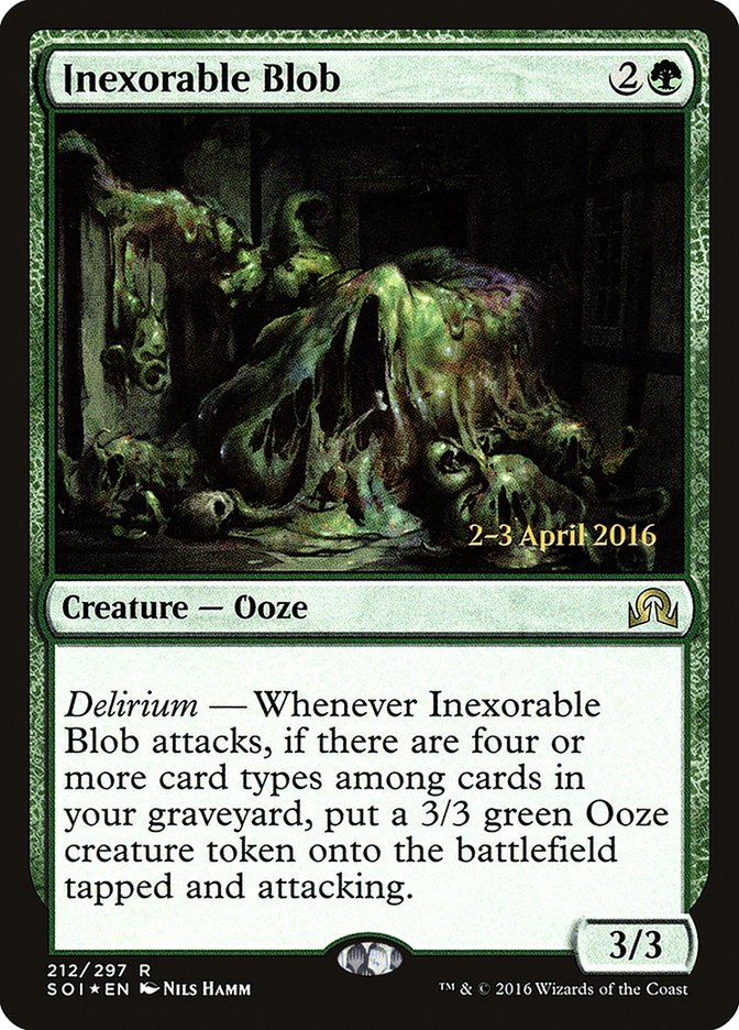 Inexorable Blob [Shadows over Innistrad Prerelease Promos] | Gate City Games LLC