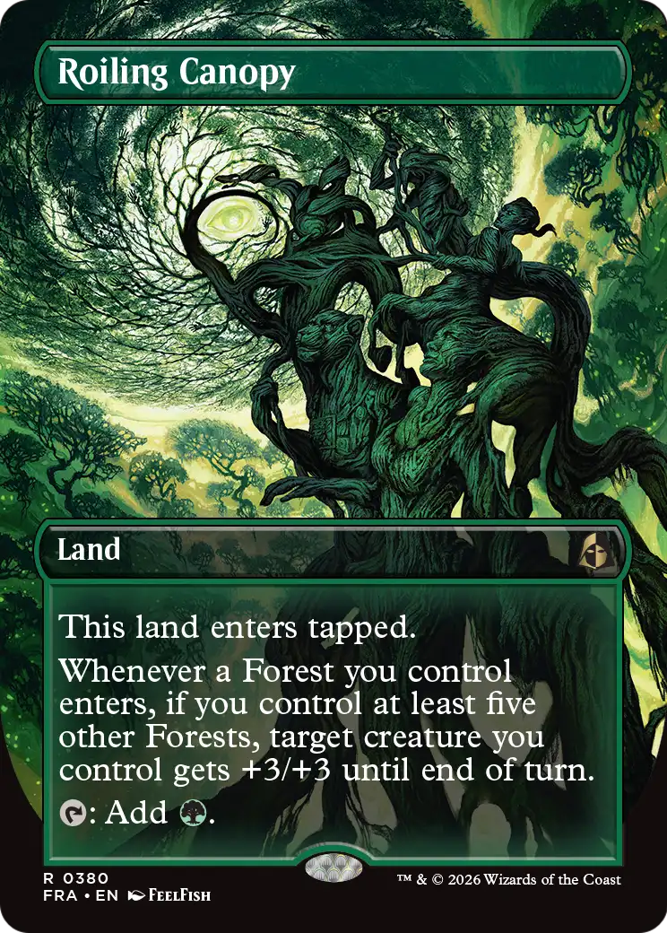 Roiling Canopy (Borderless) [Reality Fracture] | Gate City Games LLC