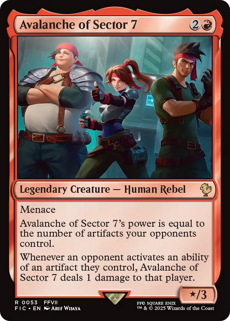 Avalanche of Sector 7 [FINAL FANTASY Commander] | Gate City Games LLC