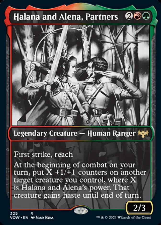 Halana and Alena, Partners (Showcase Eternal Night) [Innistrad: Crimson Vow] | Gate City Games LLC