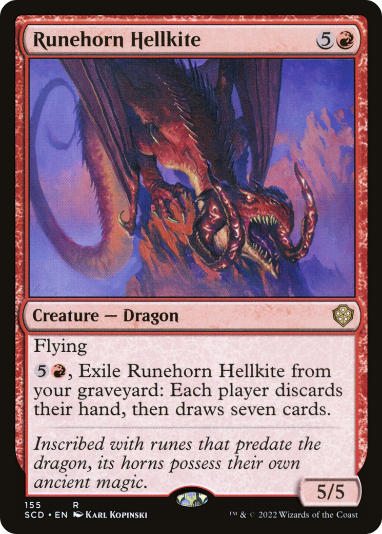 Runehorn Hellkite [Starter Commander Decks] | Gate City Games LLC