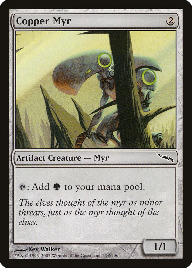 Copper Myr [Mirrodin] | Gate City Games LLC