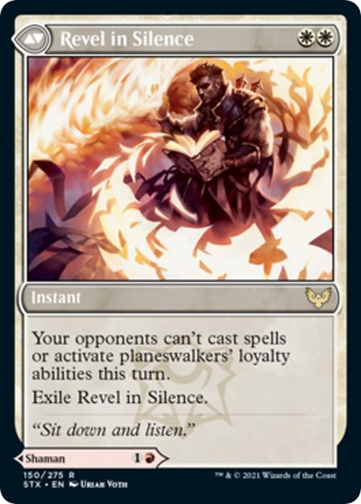 Flamescroll Celebrant // Revel in Silence [Strixhaven: School of Mages Prerelease Promos] | Gate City Games LLC