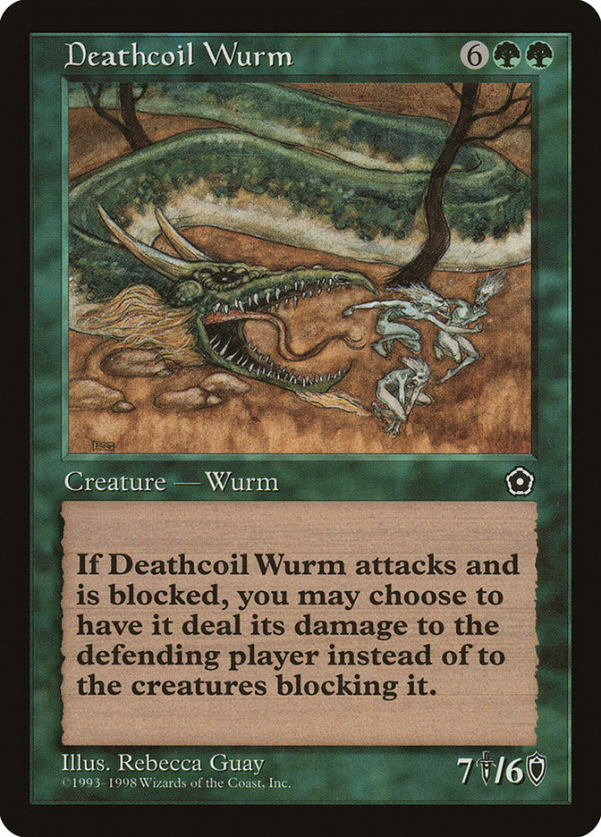 Deathcoil Wurm [Portal Second Age] | Gate City Games LLC