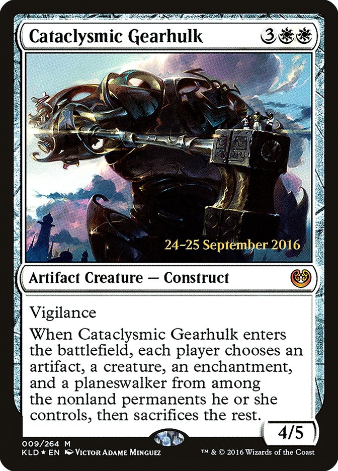 Cataclysmic Gearhulk [Kaladesh Prerelease Promos] | Gate City Games LLC