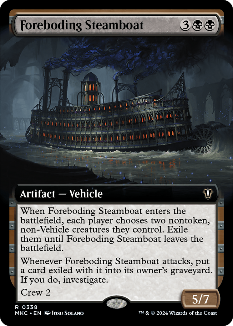 Foreboding Steamboat (Extended Art) [Murders at Karlov Manor Commander] | Gate City Games LLC