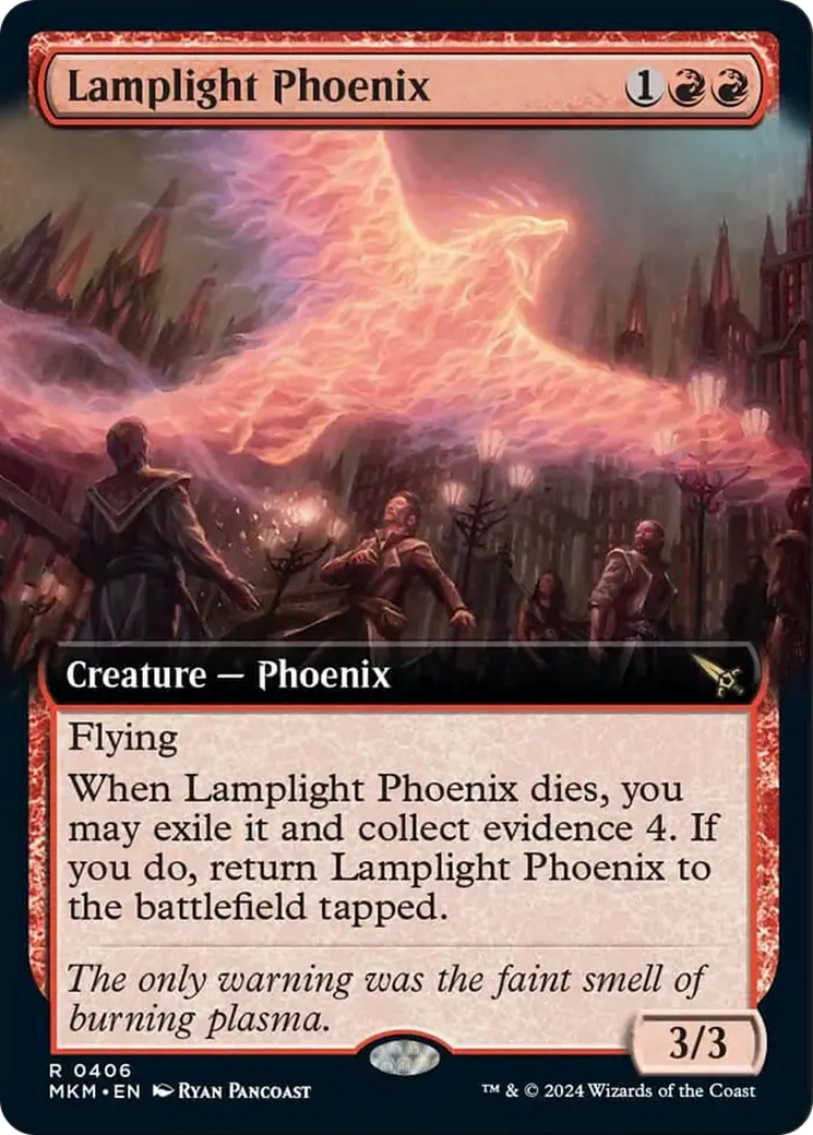 Lamplight Phoenix (Extended Art) [Murders at Karlov Manor] | Gate City Games LLC