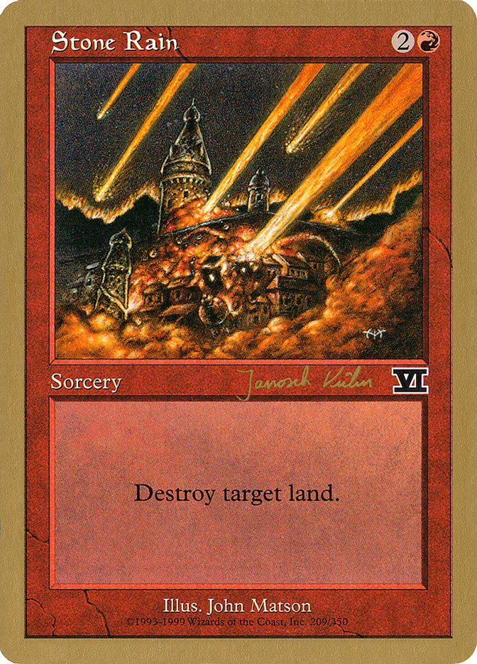 Stone Rain (Janosch Kuhn) [World Championship Decks 2000] | Gate City Games LLC
