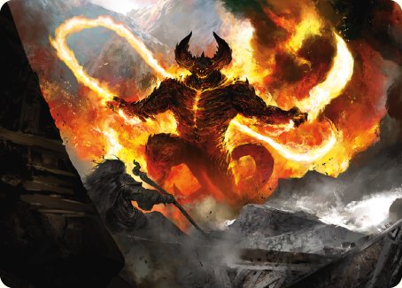The Balrog, Durin's Bane Art Card [The Lord of the Rings: Tales of Middle-earth Art Series] | Gate City Games LLC