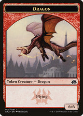 Dragon // Goblin Double-Sided Token [Ravnica Allegiance Guild Kit Tokens] | Gate City Games LLC