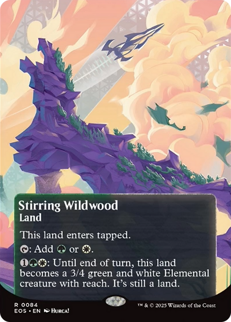 Stirring Wildwood (0084) (Borderless) [Edge of Eternities: Stellar Sights] | Gate City Games LLC