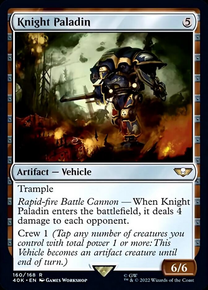 Knight Paladin (Surge Foil) [Warhammer 40,000] | Gate City Games LLC