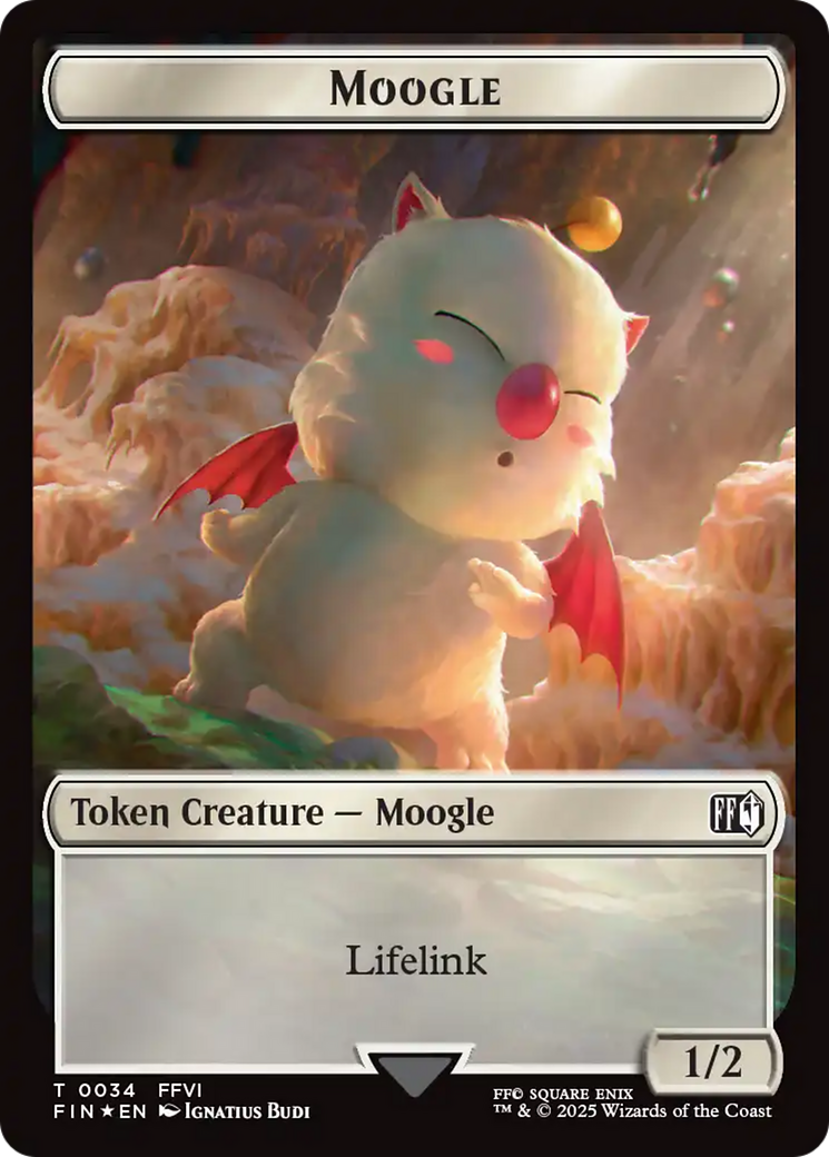 Copy (0025) // Moogle (0034) Double-Sided Token (Surge Foil) [FINAL FANTASY Tokens] | Gate City Games LLC