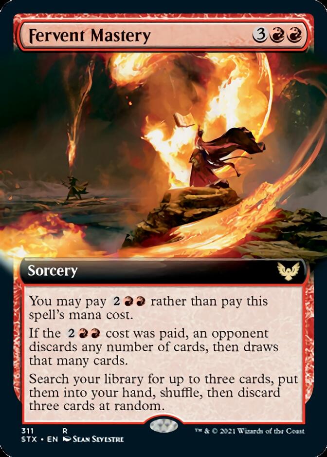Fervent Mastery (Extended Art) [Strixhaven: School of Mages] | Gate City Games LLC