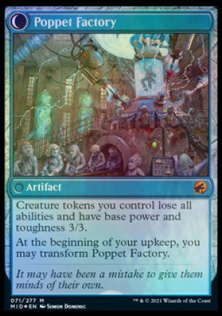 Poppet Stitcher // Poppet Factory [Innistrad: Midnight Hunt Prerelease Promos] | Gate City Games LLC