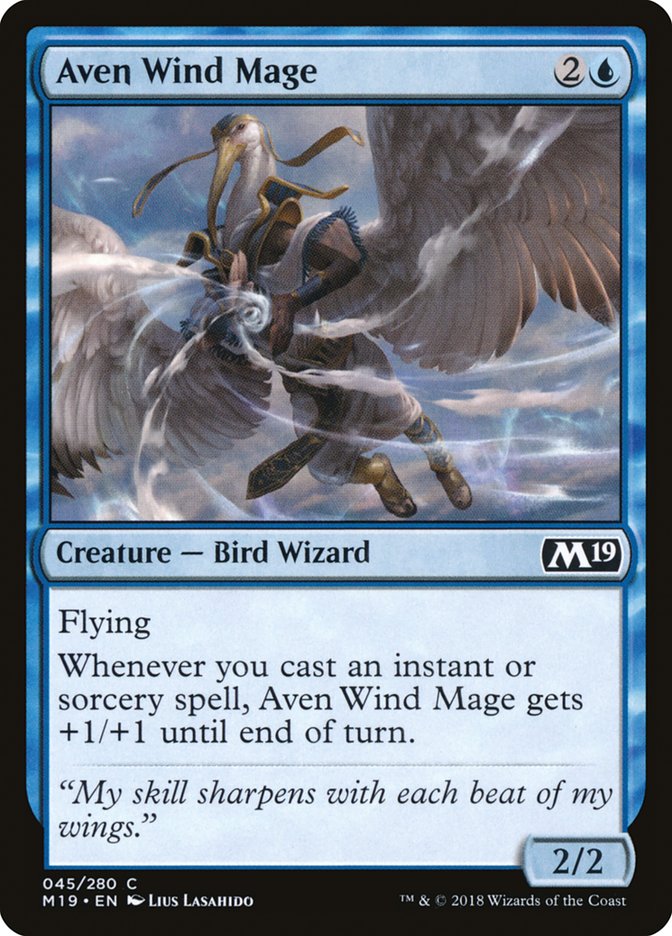 Aven Wind Mage [Core Set 2019] | Gate City Games LLC