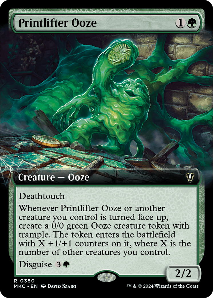 Printlifter Ooze (Extended Art) [Murders at Karlov Manor Commander] | Gate City Games LLC