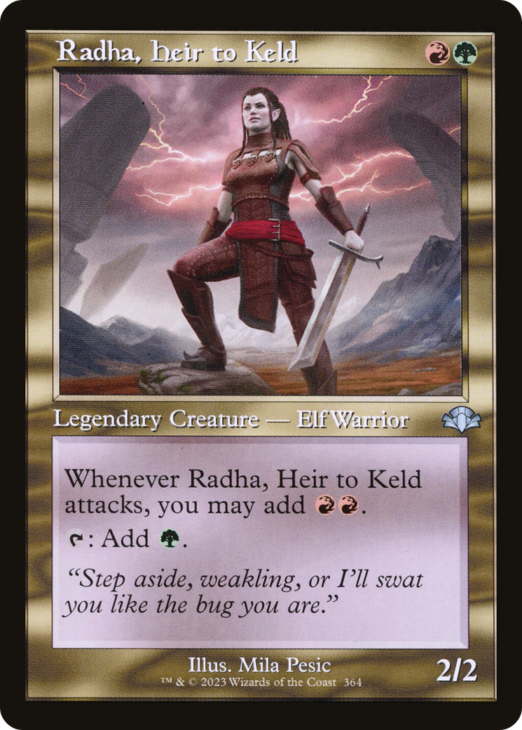 Radha, Heir to Keld (Retro) [Dominaria Remastered] | Gate City Games LLC