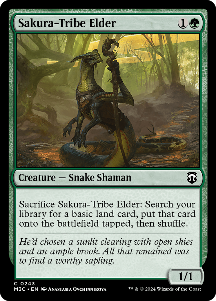 Sakura-Tribe Elder (Ripple Foil) [Modern Horizons 3 Commander] | Gate City Games LLC