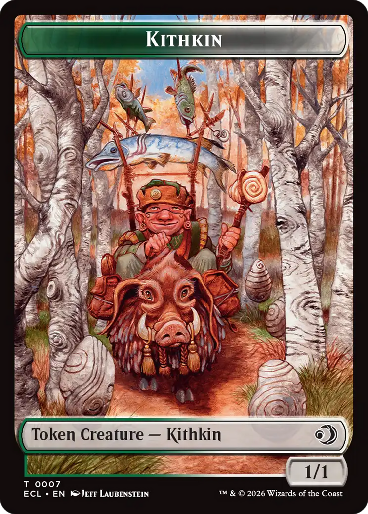 Elf // Kithkin (0007) Double-Sided Token [Lorwyn Eclipsed Tokens] | Gate City Games LLC