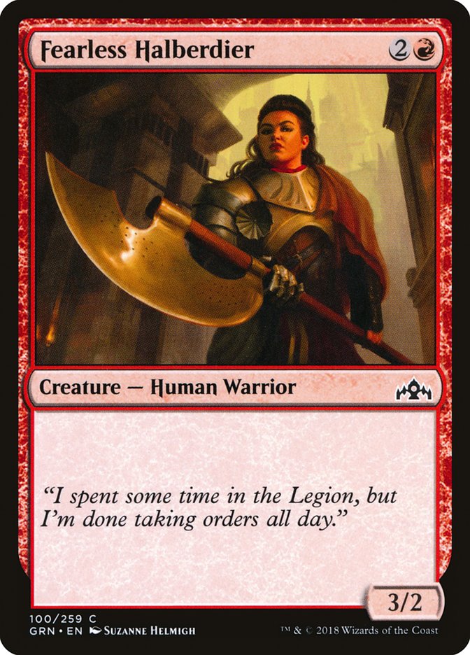 Fearless Halberdier [Guilds of Ravnica] | Gate City Games LLC