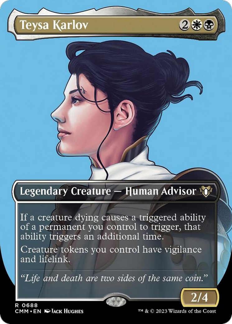 Teysa Karlov (Borderless Profile) [Commander Masters] | Gate City Games LLC
