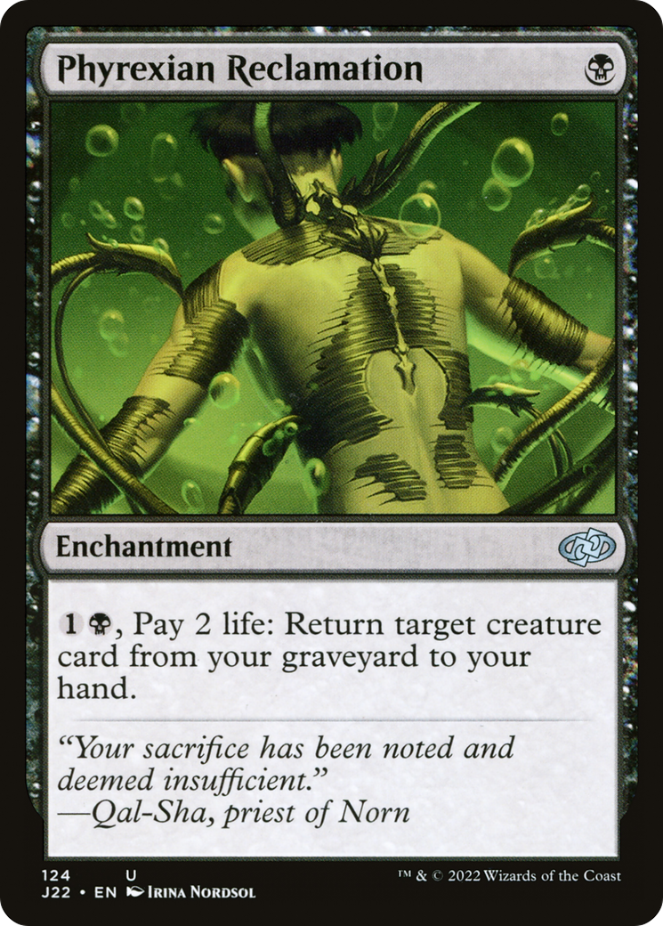 Phyrexian Reclamation [Jumpstart 2022] | Gate City Games LLC