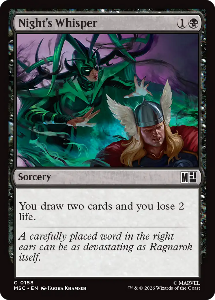 Night's Whisper [Marvel Super Heroes Commander] | Gate City Games LLC