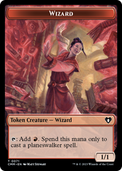 Narset of the Ancient Way Emblem // Wizard Double-Sided Token [Commander Masters Tokens] | Gate City Games LLC