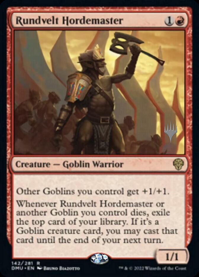 Rundvelt Hordemaster (Promo Pack) [Dominaria United Promos] | Gate City Games LLC
