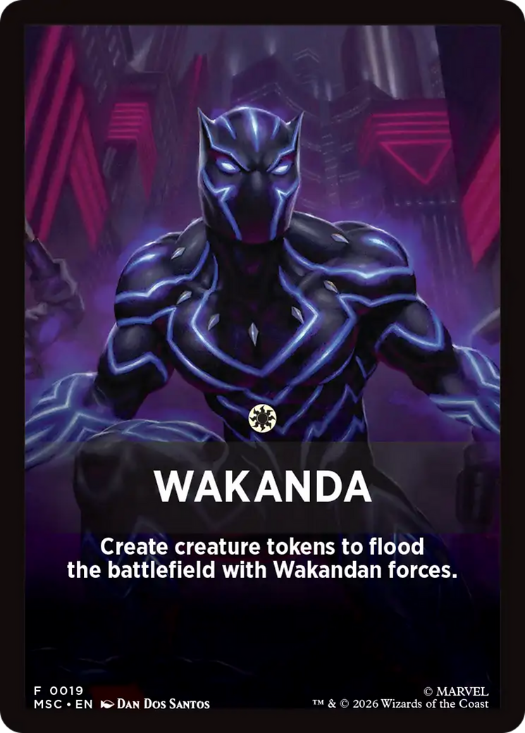 Wakanda Theme Card [Marvel Super Heroes Commander] | Gate City Games LLC