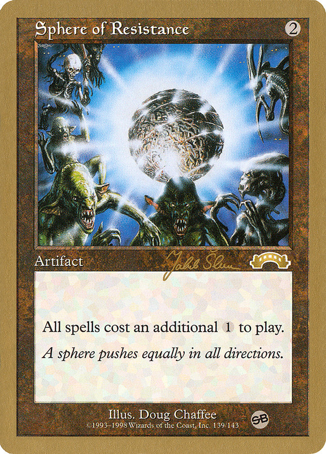 Sphere of Resistance (Jakub Slemr) (SB) [World Championship Decks 1999] | Gate City Games LLC