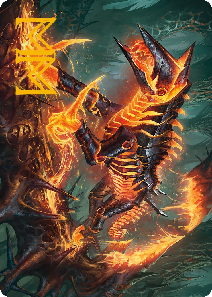 Kuldotha Cackler Art Card (Gold-Stamped Signature) [Phyrexia: All Will Be One Art Series] | Gate City Games LLC
