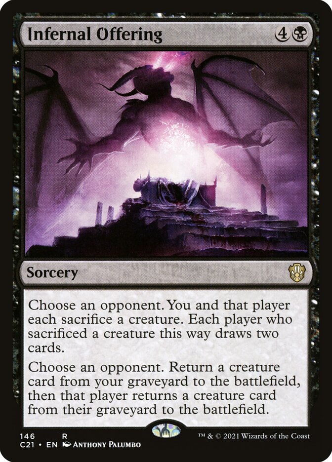 Infernal Offering [Commander 2021] | Gate City Games LLC