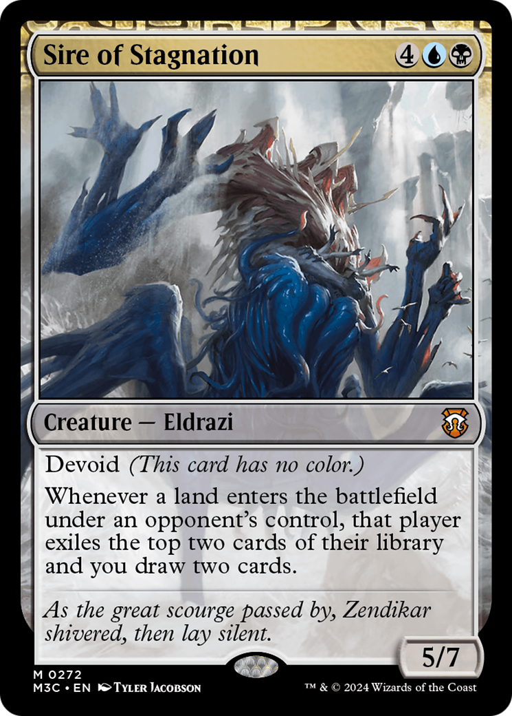 Sire of Stagnation (Ripple Foil) [Modern Horizons 3 Commander] | Gate City Games LLC