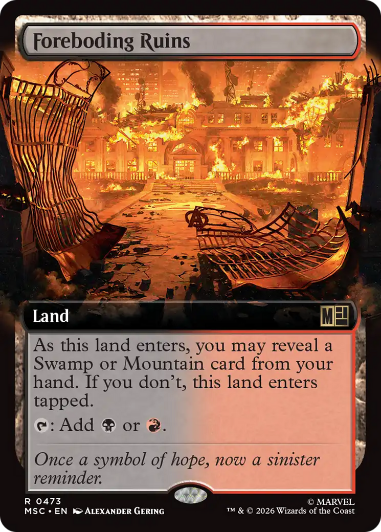 Foreboding Ruins (Extended Art) [Marvel Super Heroes Commander] | Gate City Games LLC
