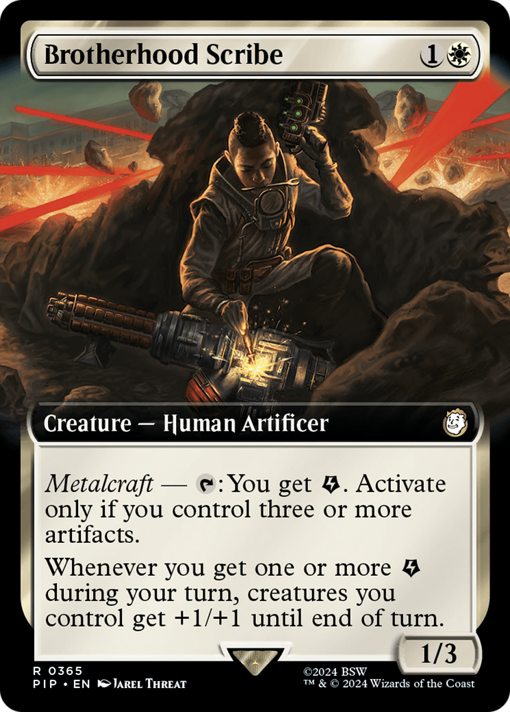 Brotherhood Scribe (Extended Art) [Fallout] | Gate City Games LLC