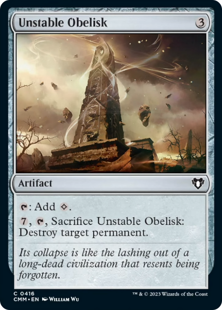 Unstable Obelisk [Commander Masters] | Gate City Games LLC