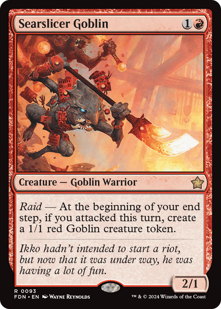 Searslicer Goblin [Foundations] | Gate City Games LLC