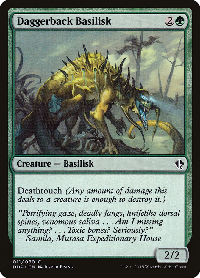 Daggerback Basilisk [Duel Decks: Zendikar vs. Eldrazi] | Gate City Games LLC