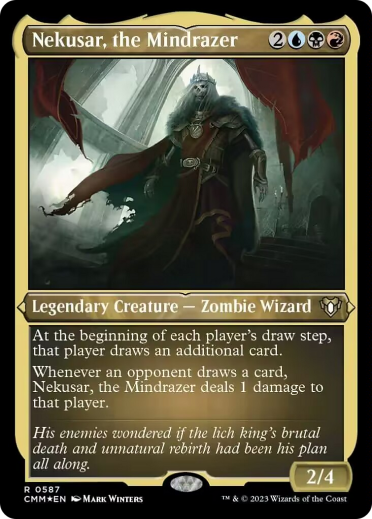 Nekusar, the Mindrazer (Foil Etched) [Commander Masters] | Gate City Games LLC