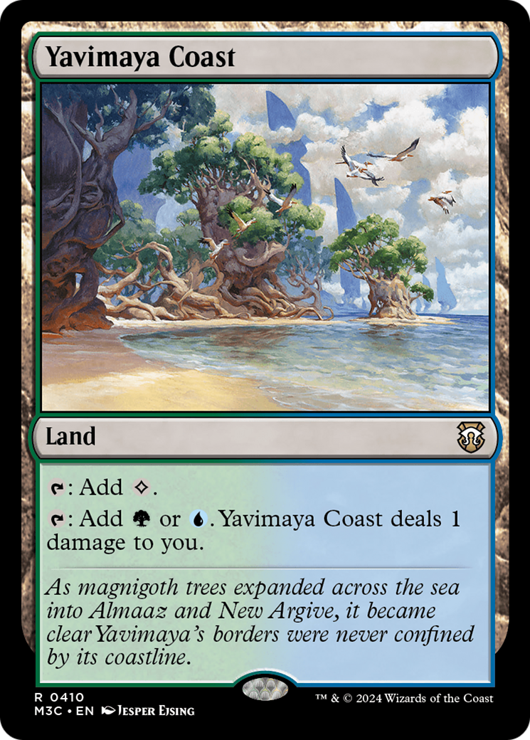 Yavimaya Coast (Ripple Foil) [Modern Horizons 3 Commander] | Gate City Games LLC