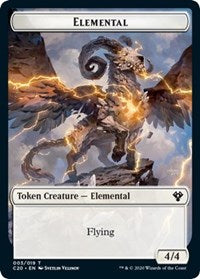 Elemental (003) // Soldier Double-Sided Token [Commander 2020 Tokens] | Gate City Games LLC