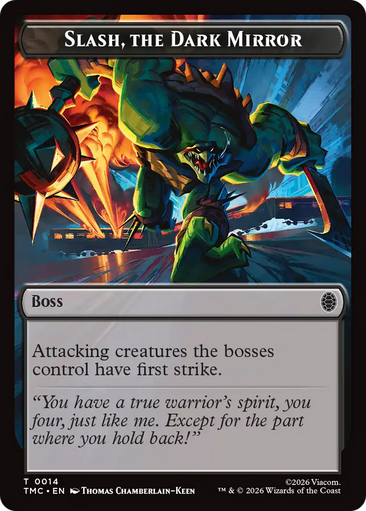 Slash, The Dark Mirror [Teenage Mutant Ninja Turtles Commander Tokens] | Gate City Games LLC