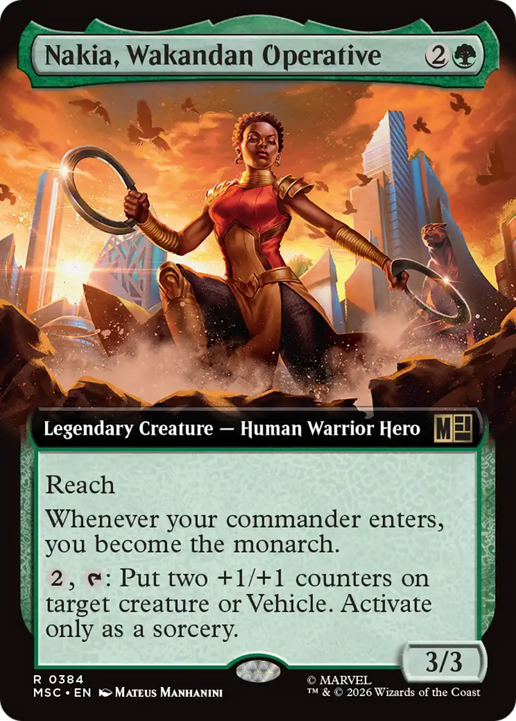 Nakia, Wakandan Operative (Extended Art) [Marvel Super Heroes Commander] | Gate City Games LLC