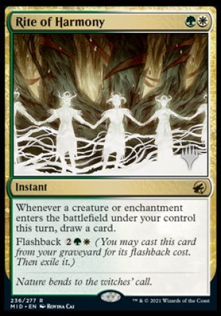 Rite of Harmony (Promo Pack) [Innistrad: Midnight Hunt Promos] | Gate City Games LLC