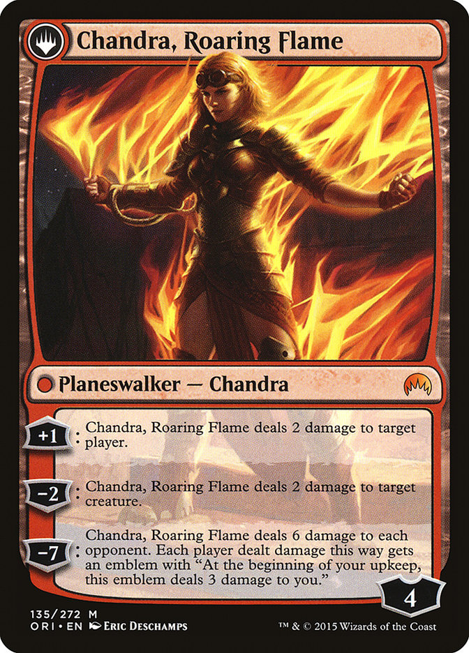 Chandra, Fire of Kaladesh // Chandra, Roaring Flame [Magic Origins] | Gate City Games LLC