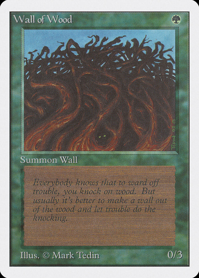 Wall of Wood [Unlimited Edition] | Gate City Games LLC