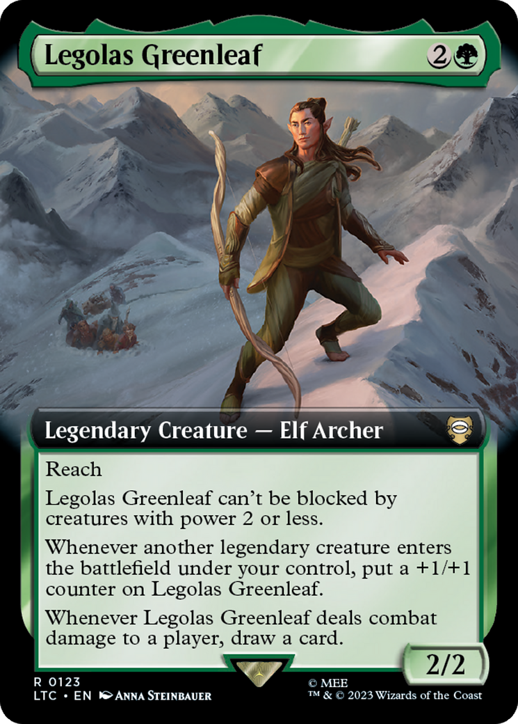 Legolas Greenleaf (Extended Art) [The Lord of the Rings: Tales of Middle-Earth Commander] | Gate City Games LLC